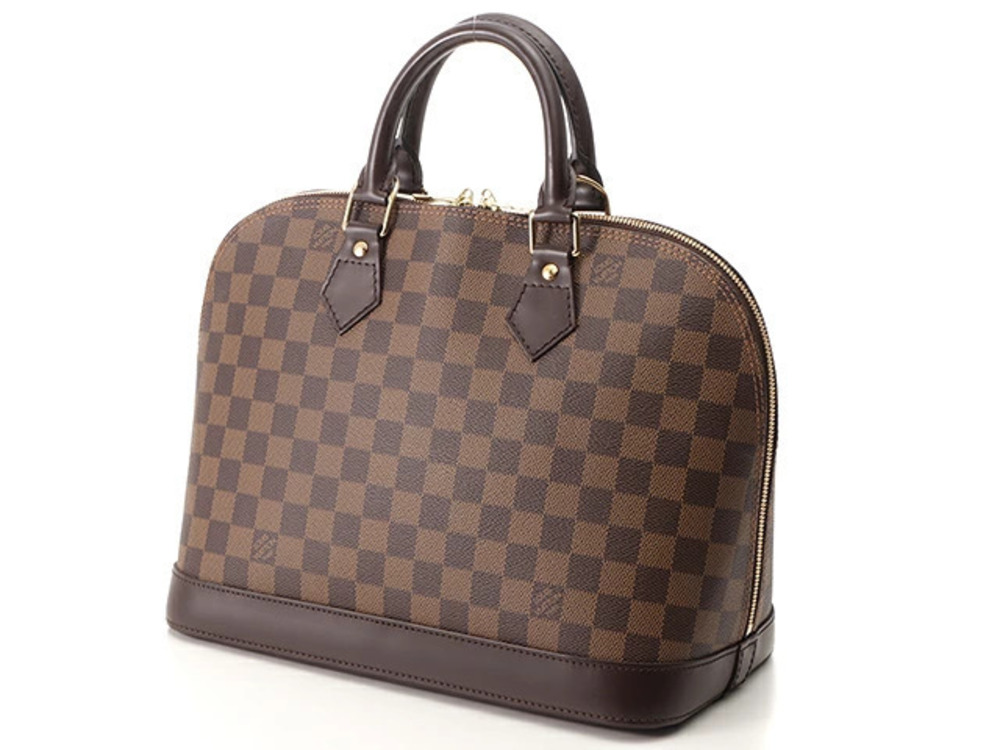 Louis Vuitton Damier Alma Handbag Brown